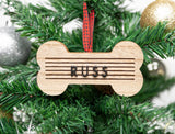 wooden bone letterboard pet ornament