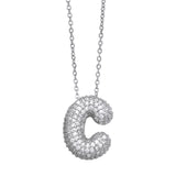 Bubble Initial Necklace