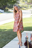 Bohemian Rhapsody Ruffle Hem Dress