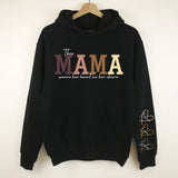 50% OFF❤️Personalized I Wear My Heart On My Sleeve Mama Sweatshirt