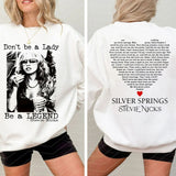 Don't Be a Lady Be a Legend Stevie Nicks, Stevie Nicks Shirt, Stevi Shirt Fan Gifts, Fleetwood Mac Shirt