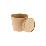 CCF 10OZ(D96MM) Soup Paper Container - Kraft 500 Pieces/Case