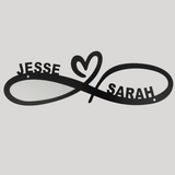 SEPLONY™ Infinity Couples Monogram Metal Sign