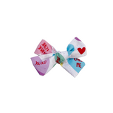 candy hearts hair bow