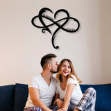 SEPLONY™ Infinity Couples Monogram Metal Sign