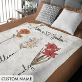 Mama's Garden is Her Children Customized Blanket