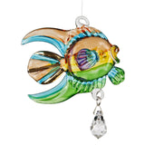 Tropical Glass Coral Fish Sun Catcher