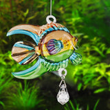 Tropical Glass Coral Fish Sun Catcher