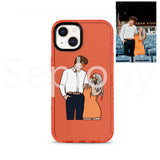 Custom painted art mobile phone case (fluorescent case)