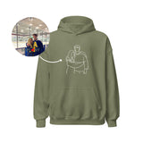 PRINTING CUSTOM LINE DRAWING HOODIE 🎀 CREWNECK