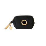 tuxedo black velvet waste bag holder