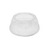 CCF 12-24OZ(D98MM) PET Plastic Wide 2" Hole Dome Lid For PET Plastic Cup - 1000 Pieces/Case