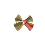 autumn stripes hairbow