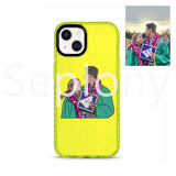 Custom painted art mobile phone case (fluorescent case)