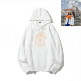 Seplony™ Personalized Photo Line Drawing Embroidered Hoodie