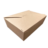 CCF 110OZ Paper Fold Meal Box - Kraft 160 Pieces/Case