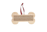 wooden bone letterboard pet ornament