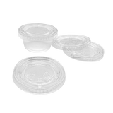 CCF 1.5-2OZ(D62MM) PET Plastic Flat Lid - 2500 Pieces/Case