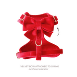 winterberry red velvet adjustable harness