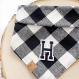 wesley flannel letterman dog bandana