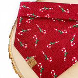 candy cane lane dog bandana