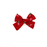 candy cane lane hair bow