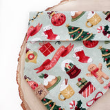 warm wishes and holiday kisses dog bandana