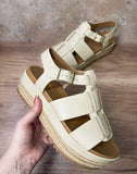 Bethani Sandal in Bone