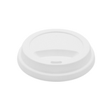 CCF 10-24OZ(D90MM) PP Plastic Sipper Lid For Paper Coffee Cup - White 1000 Pieces/Case