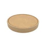 CCF 115MM Non-Vented Kraft Paper Lid for 26/32oz Ice Cream Pint Cup   - 500 Pieces/Case