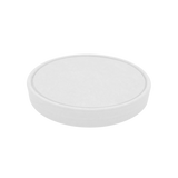 CCF 115MM Non-Vented White Paper Lid for 26/32oz Ice Cream Pint Cup   - 500 Pieces/Case