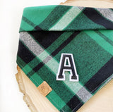 vixen's plaid letterman dog bandana