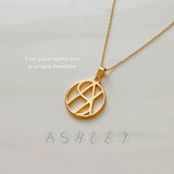 50%OFF💗Personalized Unique Design Name Monogram Logo Necklace