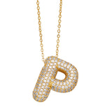 Bubble Initial Necklace