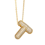 Bubble Initial Necklace