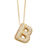 Bubble Initial Necklace