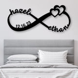 SEPLONY™ Infinity Couples Monogram Metal Sign