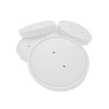 CCF 115MM Vented White Paper Lid for 26/32oz Soup Pint Cup  - 500 Pieces/Case