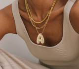 Bubble Initial Necklace