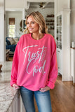 Trust God Pink Sweatshirt