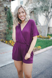 Your Closet Is Calling - Eggplant Romper