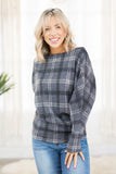 Ashed in Plaid Fleece Dolman