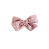 berry blush hair bow