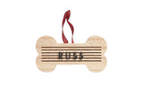 wooden bone letterboard pet ornament