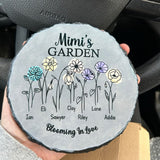 Personalized Birth Flower Garden Stone - A Perfect Mother's Day Gift