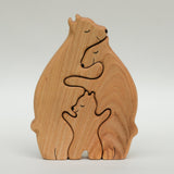 Wooden bears family puzzle