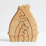 Wooden bears family puzzle