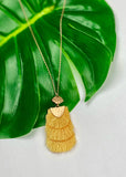 Tiered Fringe Pendant Necklace