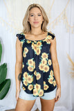 Swooning For Sunflowers - Flutter Sleeve