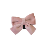 blush pink velvet bow